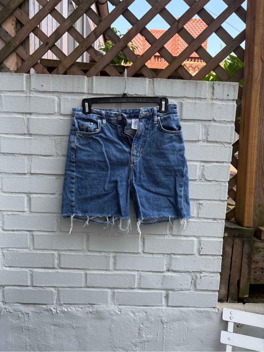 Women’s Blue Denim Cutoff Shorts